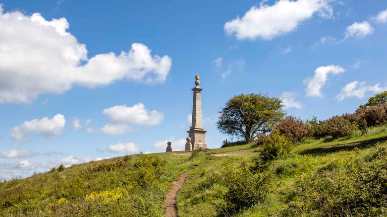 The Boer War memorial on Coombe Hill